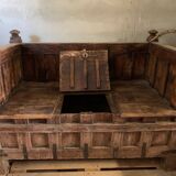 Indian solid wood chest bench