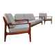 Eugen Schmidt Soloform vintage Teak Sofa und 2 Sessel