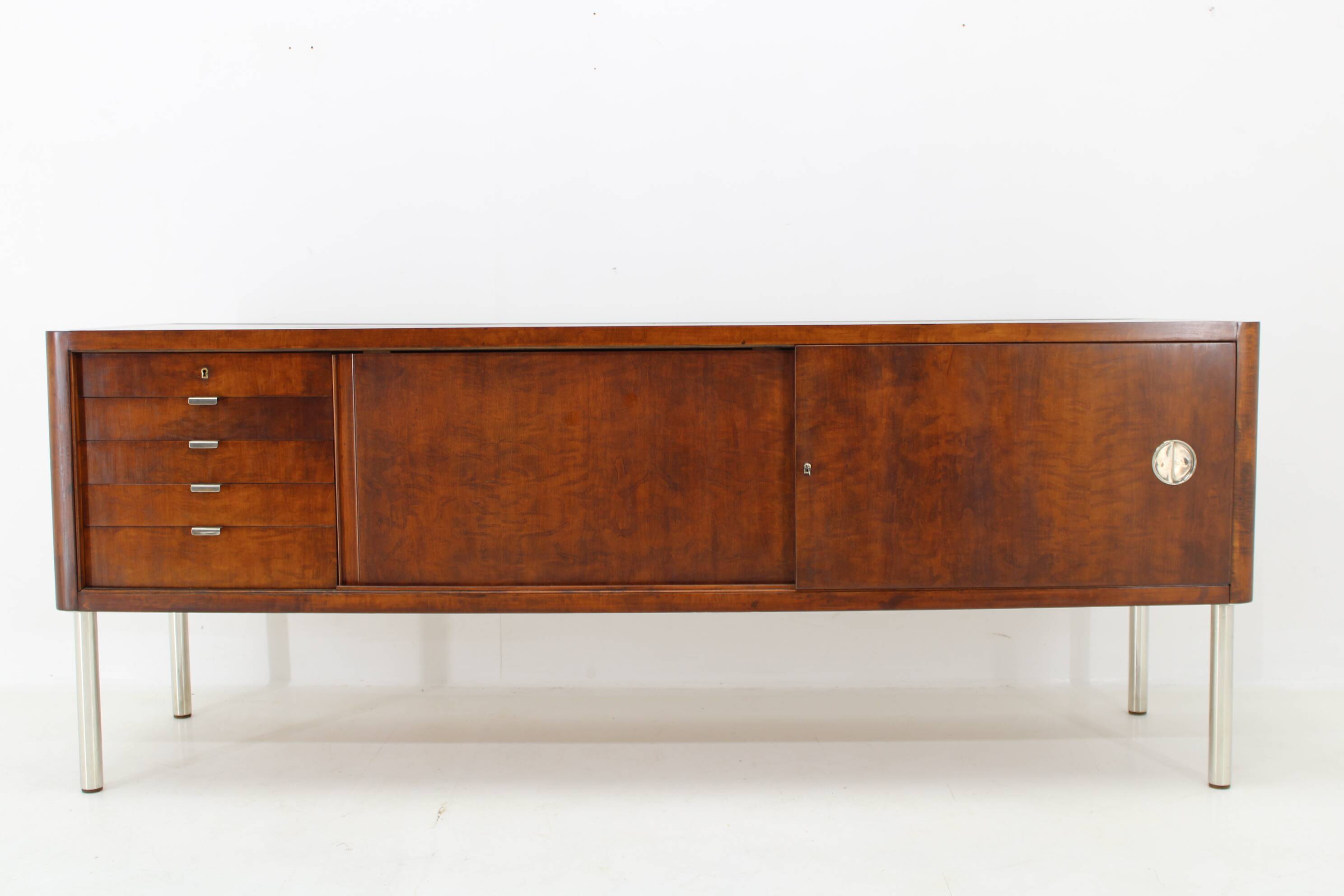 1930s Art Deco Bauhaus Sideboard, Czechoslovakia