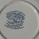 Plat rond creux Enoch Wedgwood Tunstall Ltd asiatic Pheasants bleu