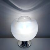 Vintage Table Lamp • Steel & Glass • Murano • Space Age • 1970