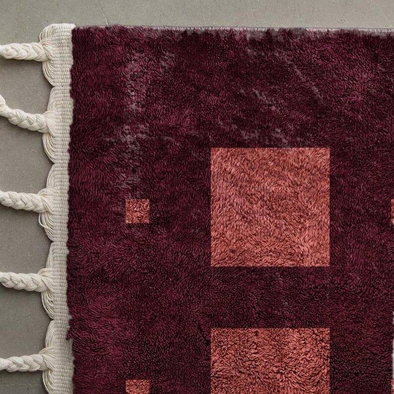 Traditional handmade pure wool rug, size 150 x 250 cm