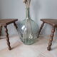Duo wooden tripod stools
