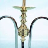 Vintage brass table lamp in Hollywood Regency style from the 50s/60s.