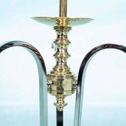 Vintage brass table lamp in Hollywood Regency style from the 50s/60s.