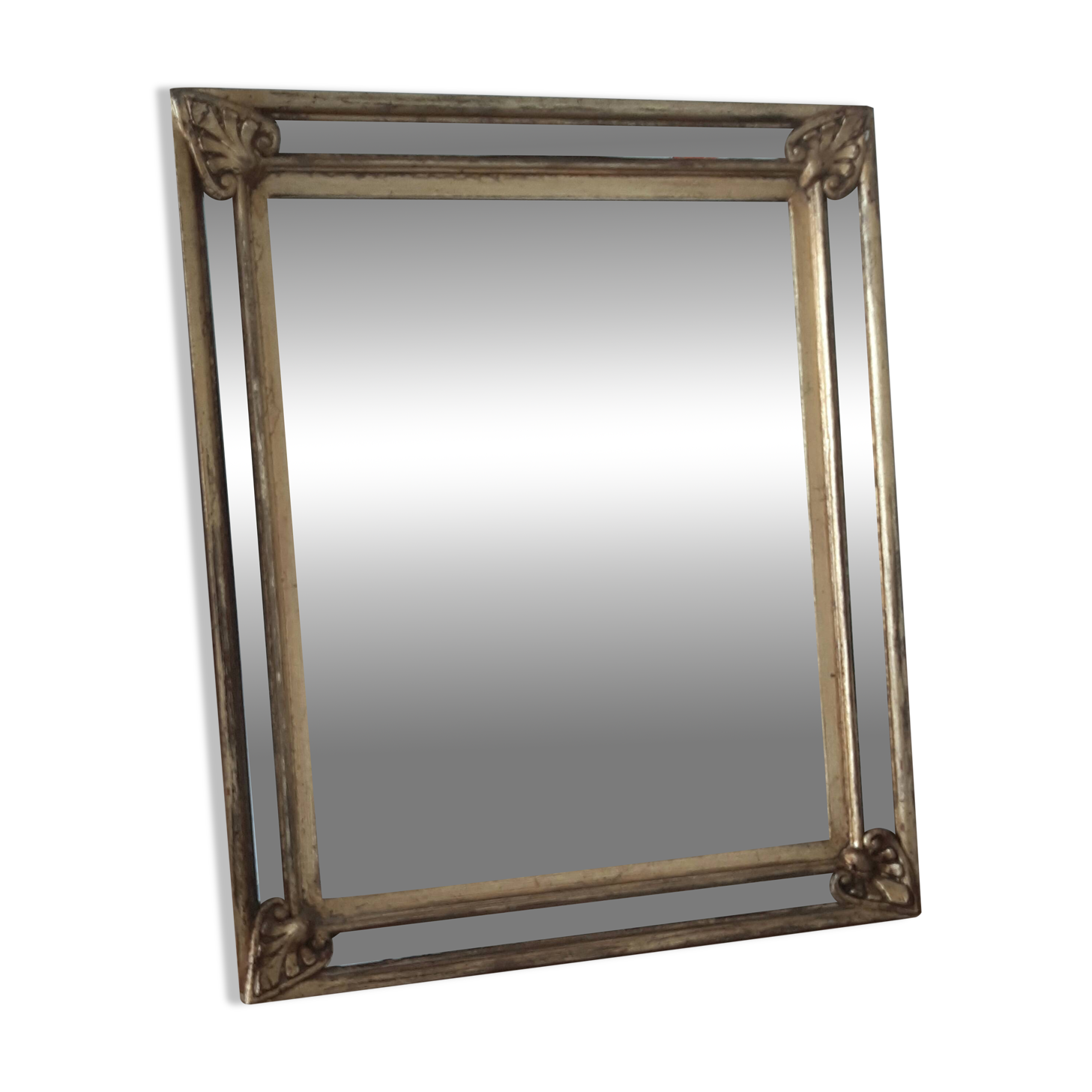 Gold-framed mirror