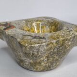 Empty pocket in vintage glazed ceramic signed "Gelb"