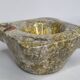 Empty pocket in vintage glazed ceramic signed "Gelb"