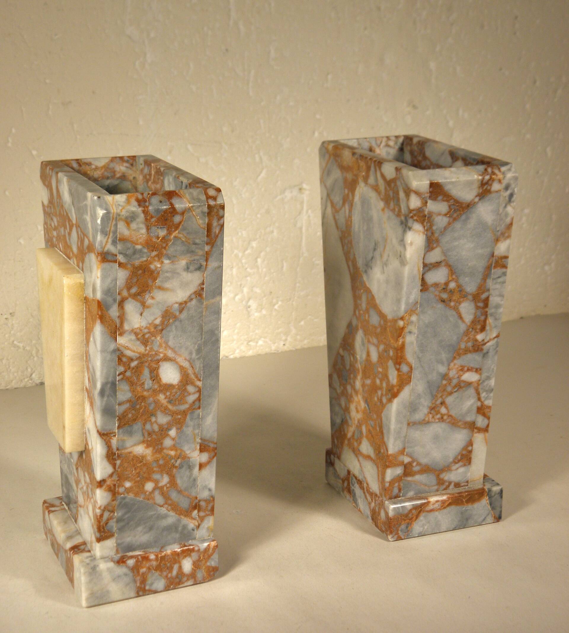 Pair of marble bookends