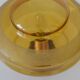 1 of 2 hand blown amber glass ceiling lights / redesign vintage wall lamps