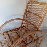 Rattan rocking chair from the 60s