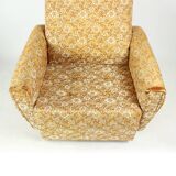 Midcentury Wingchair On Wheels By Ton, Czechoslovakia 1960s