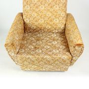 Midcentury Wingchair On Wheels By Ton, Czechoslovakia 1960s