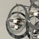 Italian design pendant lamp or chandelier, 16 planets Saturn, space age, 1970