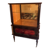 Glossy lacquered wooden display bar