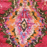 Colourful hallway rug - 258 x 76 cm