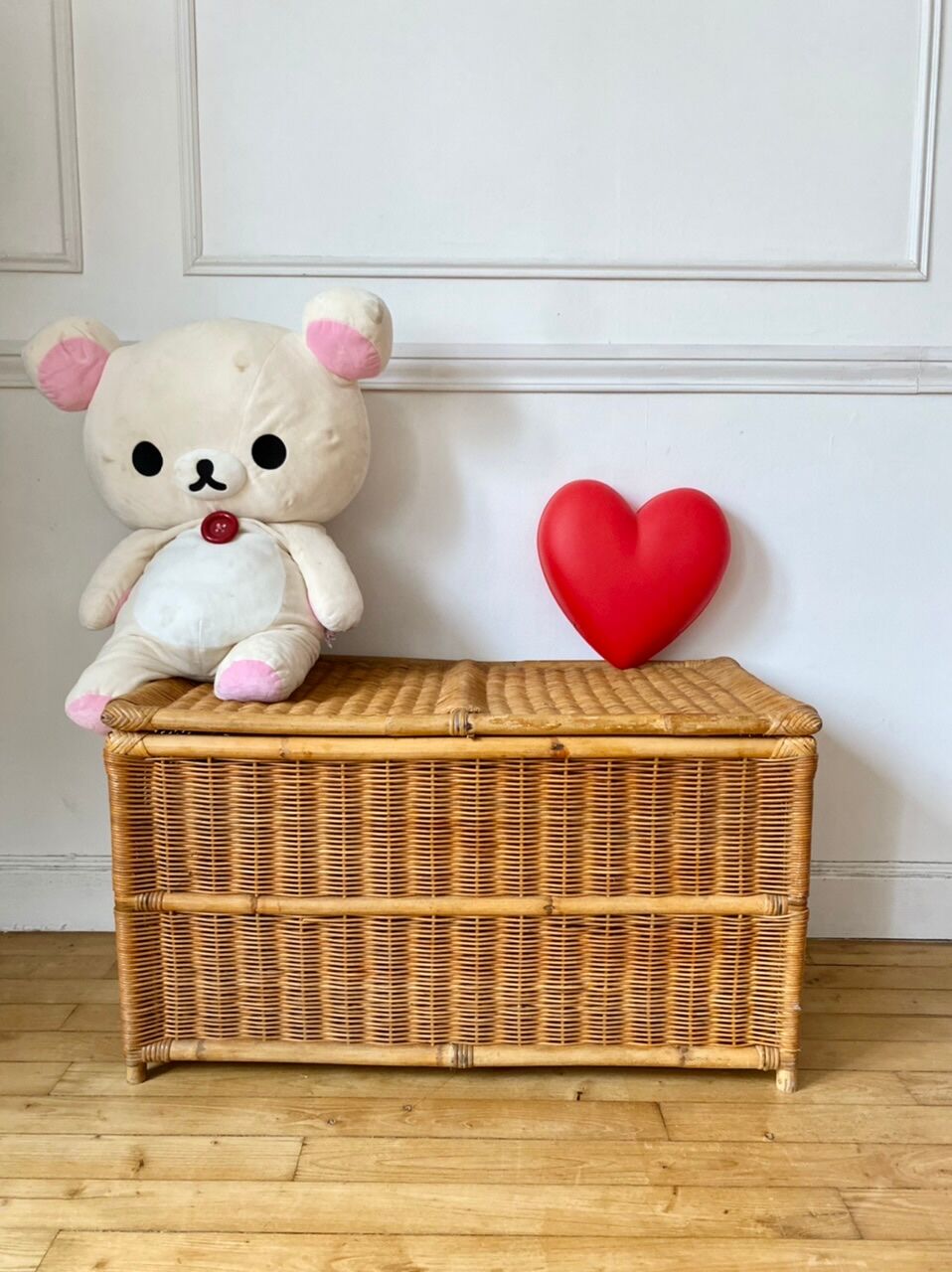 Antique wicker chest