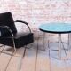 Czech Bauhaus Round Coffee Table in Chrome-Plated Steel, 1930s
