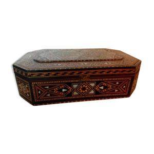 Coffret en bois marqueterie
