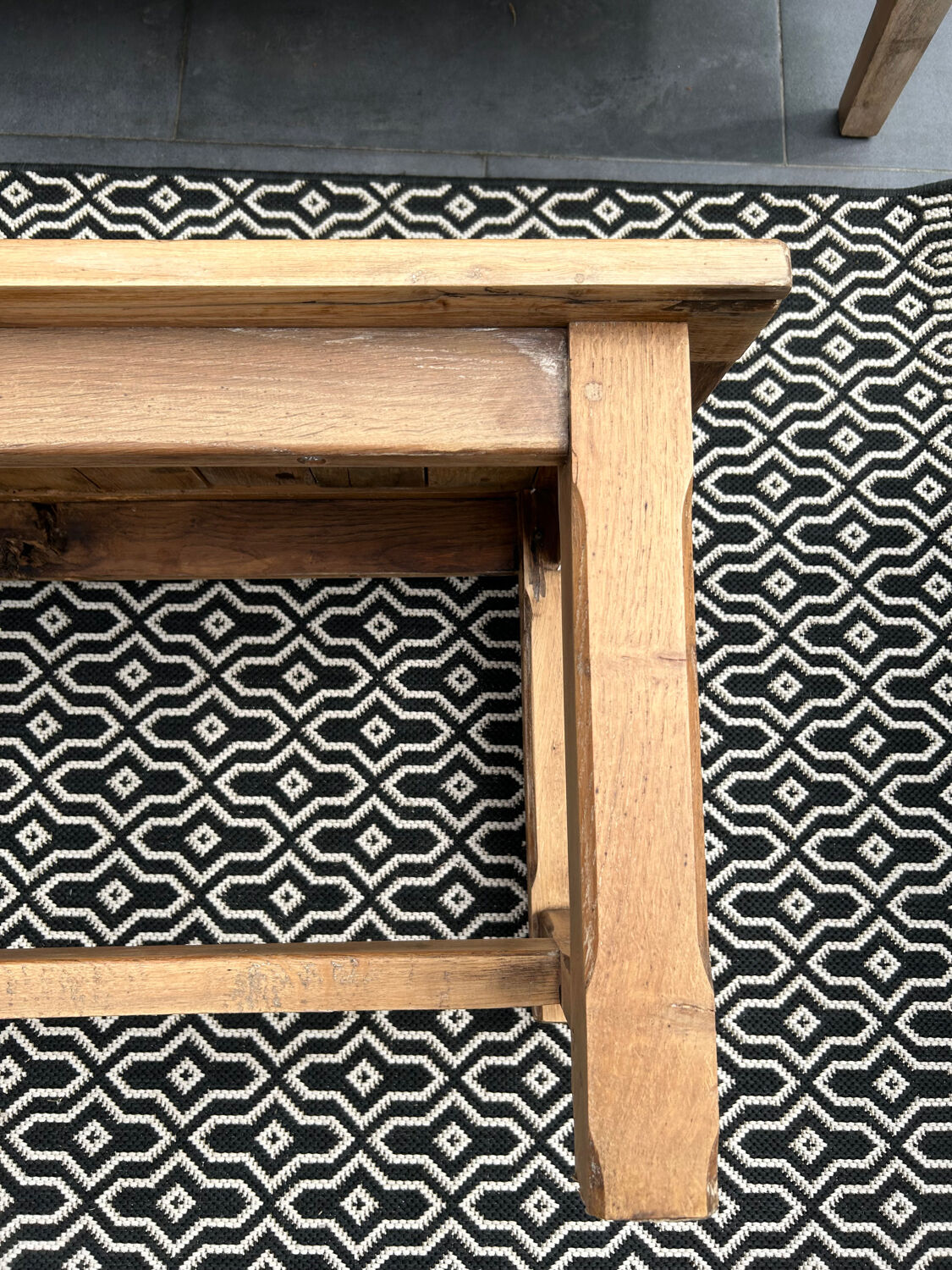 Antique oak coffee table