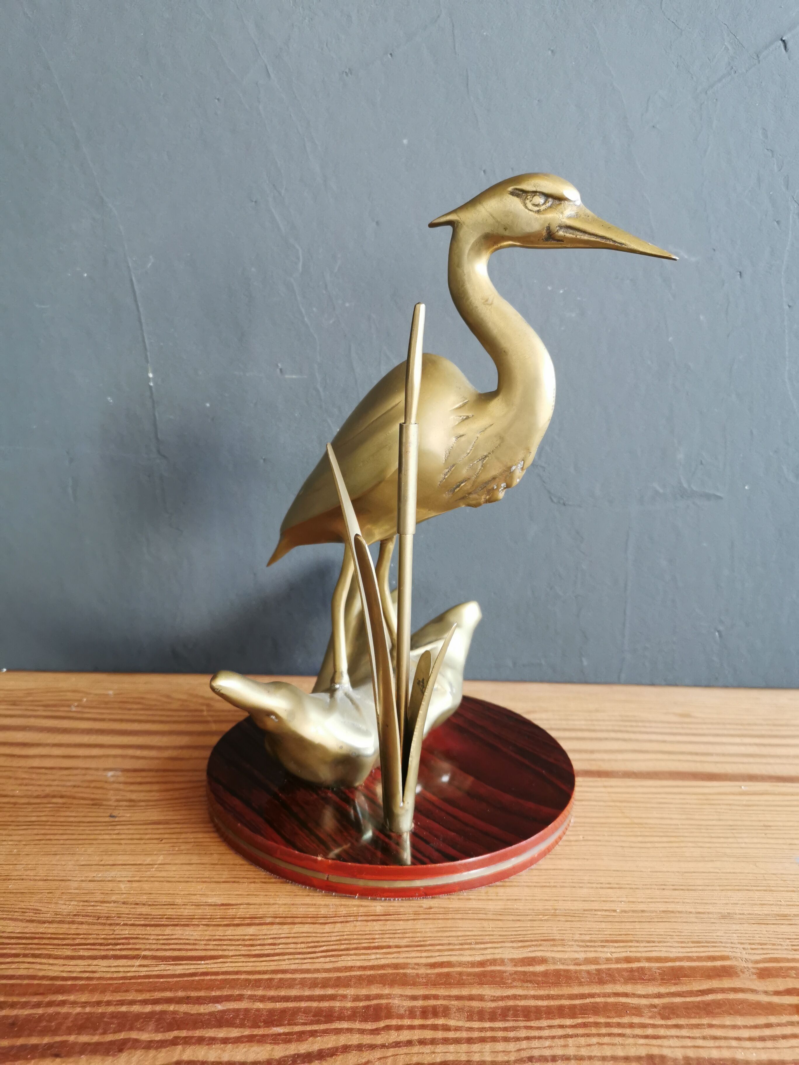 Brass heron