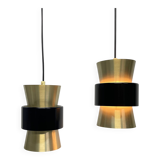 Paire de suspensions de style scandinave, Arnsdorf années 1960.