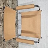 Fauteuil cantilever en cuir