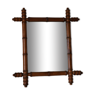 Bamboo imitation mirror 49x43cm