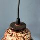 Suspension Fat Lava in ceramic West Germany brown and beige