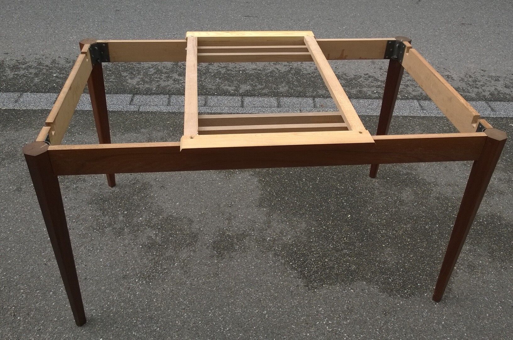 Scandinavian extendable teak table