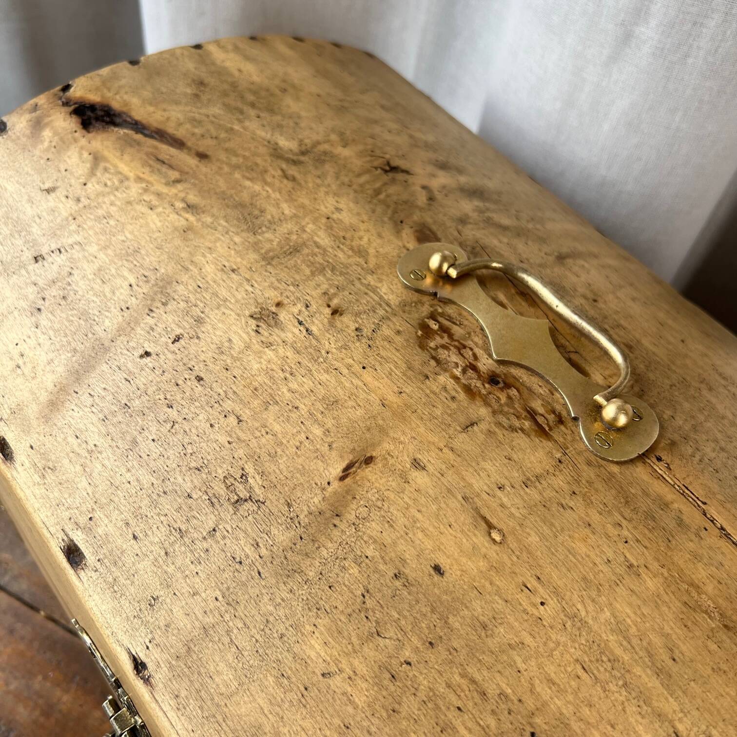 Restored wooden chest