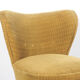 Lot de 2 fauteuils cocktail jaune ocre, 1950