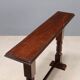 Antique console in stained oak and walnut, Italy, early 20th century.