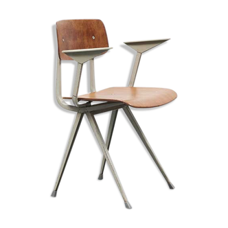 Friso Kramer Result oak chair light gray