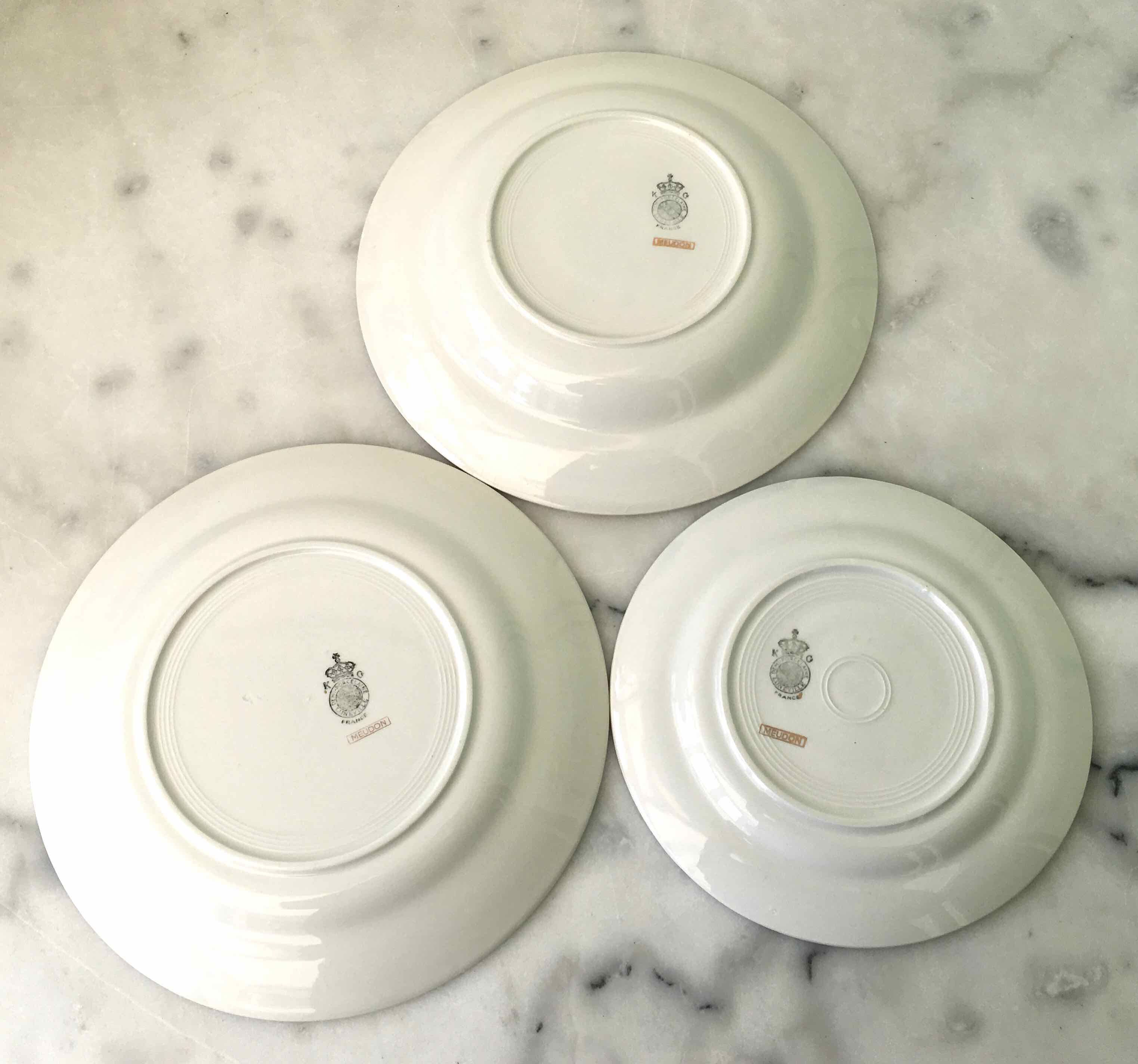 Service plates Lunéville 37 pieces for 10 people