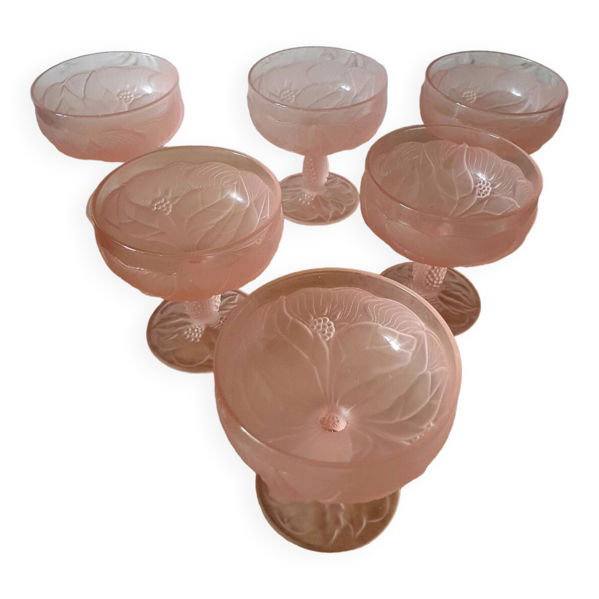 Pink dessert service