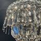 Bohemian crystal basket chandelier