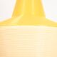 Yellow Rotaflex cellulose pending lamp by A.R.P, France 1970s