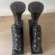 vintage sculptural bookends, ram's horns
