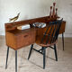 Vintage oak console desk