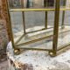 Brass wall display case