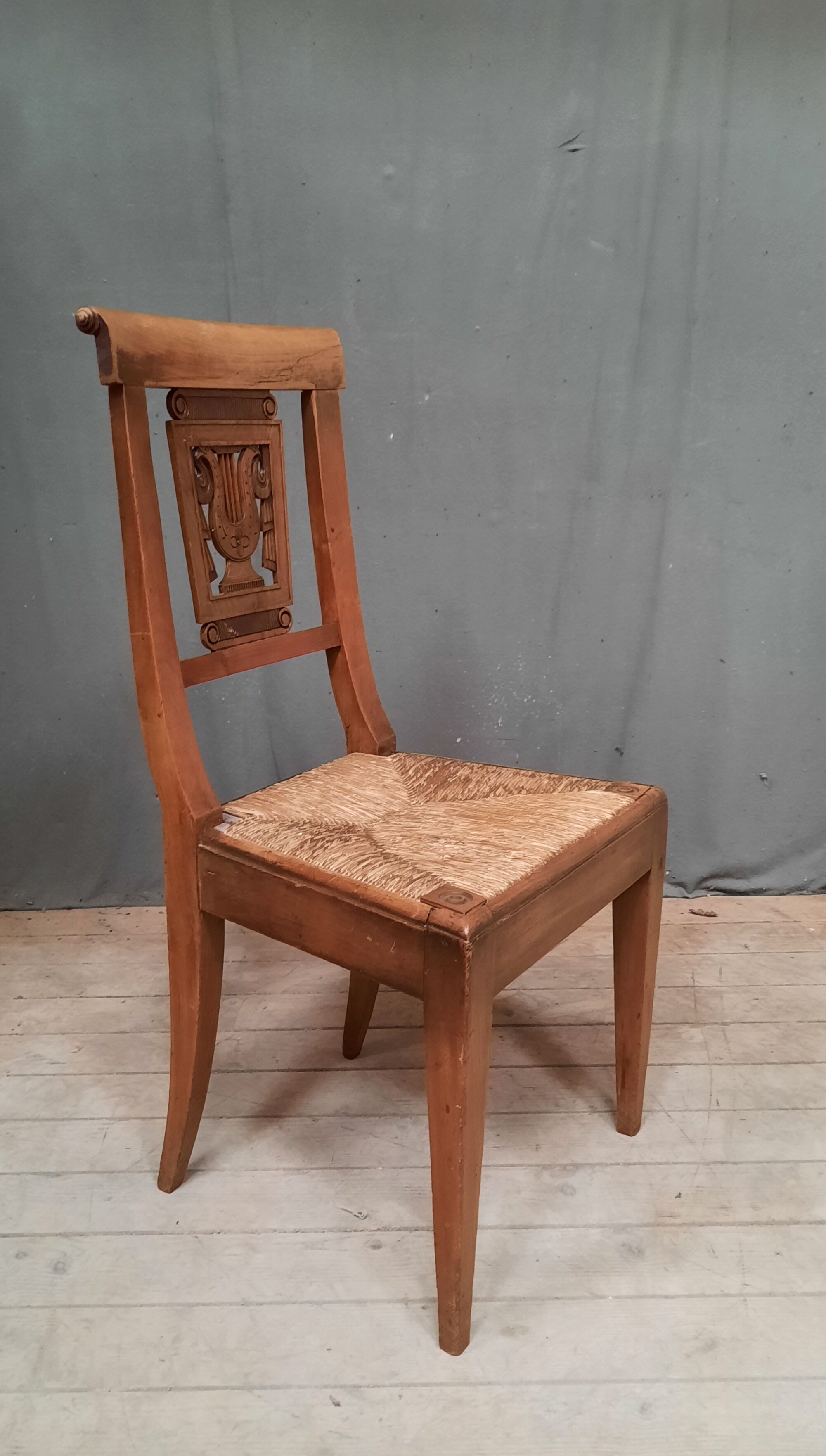 Straw chair nineteenth century