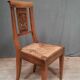 Chaise paillee dix neuvième siecle