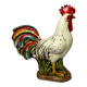 Plaster sculpture of a varnished cockerel from Jordan, mid-20th century