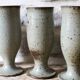 Lot de 5 verres à pied en grès - Poterie Le Cep