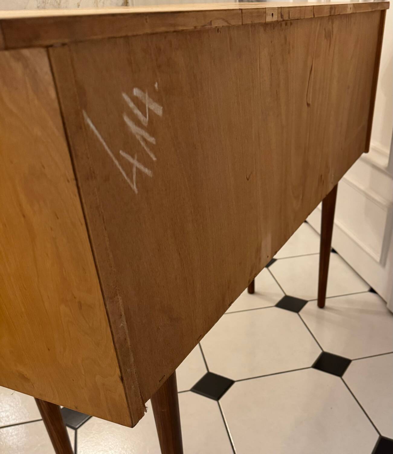 Vintage Scandinavian console sideboard