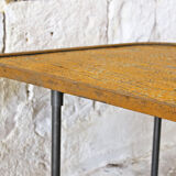 Table basse jaune vintage des années 1950