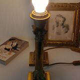 Pair of Lamp Feet in XXth Bronze