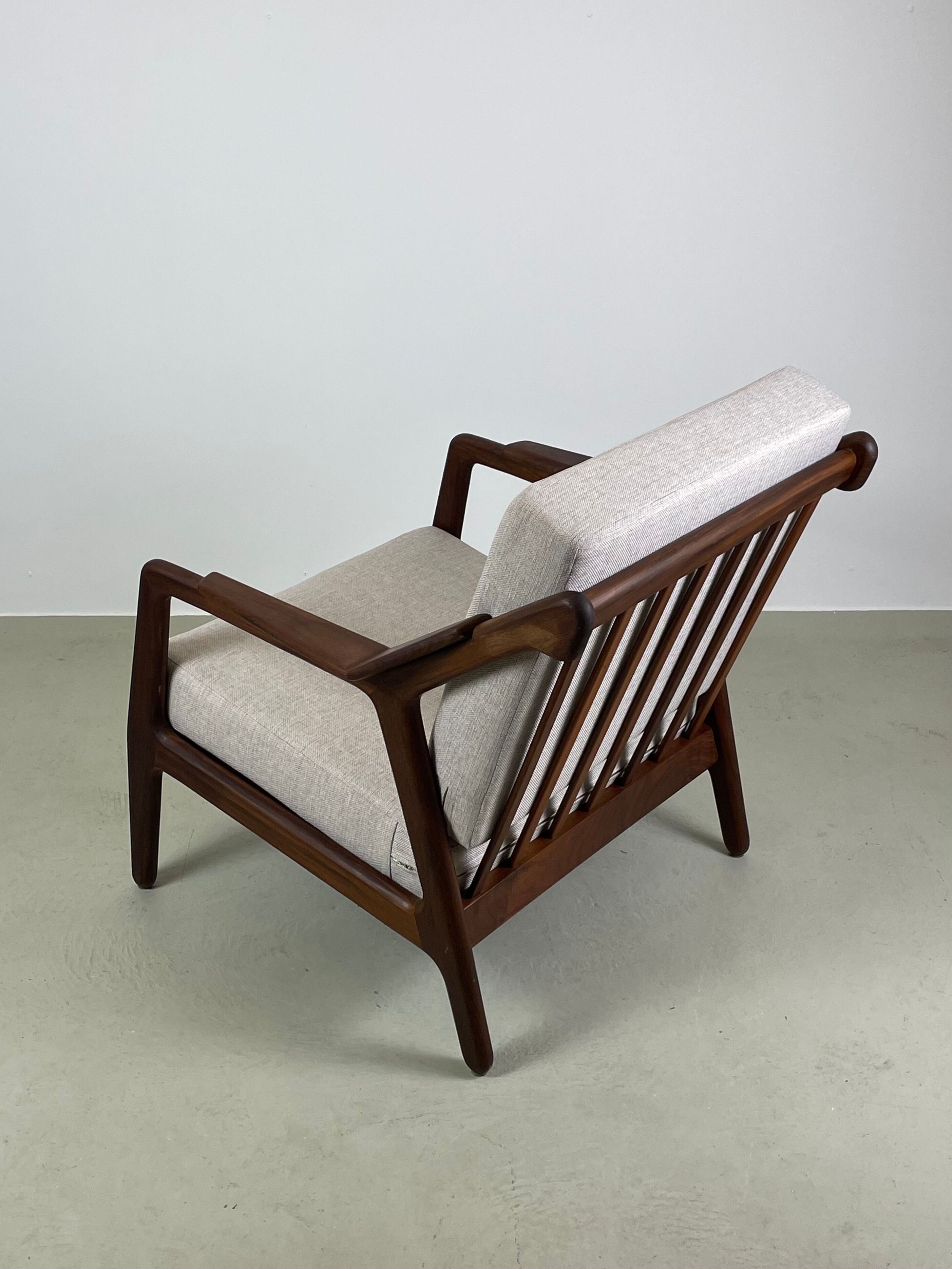 Danish easy chair in afromosia by Brockmann Petersen for Randers, 1960s