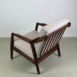 Danish easy chair in afromosia by Brockmann Petersen for Randers, 1960s